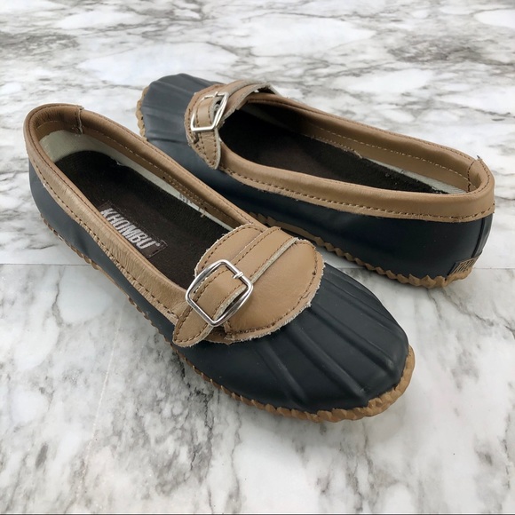 Khombu Shoes - Khombu Waterproof Rain Skimmer Loafers Navy 6